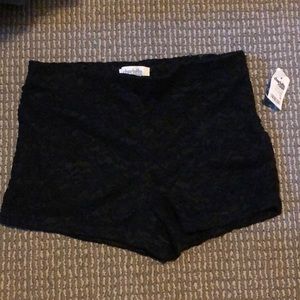 Charlotte Russe NWT Black lace shorts
